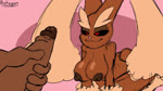 16:9 animated anthro areola bedroom_eyes bent_over big_breasts bodily_fluids breasts brown_areola brown_nipples cum cum_on_breasts cum_on_face cumshot dark_body dark_skin ejaculation erection excessive_cum excessive_genital_fluids female female_on_human generation_4_pokemon genital_fluids genitals hanging_breasts happy hi_res human human_on_anthro interspecies looking_at_another looking_up lopunny male male/female mammal masturbation narrowed_eyes nintendo nipples no_sound nude open_mouth orgasm penile penile_masturbation penis pokemon pokemon_(species) protagon seductive short_playtime simple_background tail text tongue webm widescreen