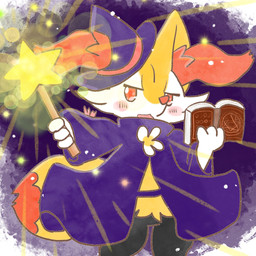 ambiguous_anthro ambiguous_gender anthro biped blush blush_stickers book cloak clothing dipstick_tail featureless_crotch food front_view hat headgear headwear holding_book holding_object holding_wand magic_user markings open_mouth purple_cloak purple_clothing purple_hat purple_headwear shrimp_(food) simple_background snout solo spellbook standing tail tail_markings wand witch_hat annyui0611 nintendo pokemon braixen canid generation_6_pokemon mammal pokemon_(species) 1:1 2023 digital_drawing_(artwork) digital_media_(artwork) hi_res japanese_description portrait three-quarter_portrait translated_description
