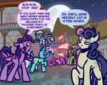 dialogue female full_moon group horn humor magic moon night ponyville text wings witchtaunter friendship_is_magic hasbro my_little_pony mythology berry_punch_(mlp) bonbon_(mlp) derpy_hooves_(mlp) lyra_heartstrings_(mlp) octavia_(mlp) twilight_sparkle_(mlp) equid equine horse mammal mythological_creature mythological_equine pegasus pony unicorn winged_unicorn 5:4 absurd_res english_text hi_res