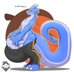 absurd_res anthro aquatic_dragon arador_(aradortd) aradortd balls balls_expansion balls_outline big_balls big_bulge big_penis blue_body body_part_growth bottomwear bulge clothed clothing detailed_bulge dragon ellipsis english_text expansion eyes_closed foreskin furgonomics furry-specific_piercing genital_expansion genital_growth genital_outline genitals growth half-erect hand_on_penis hi_res huge_balls huge_bulge huge_penis humanoid_genitalia humanoid_penis hyper hyper_balls hyper_bulge hyper_genitalia hyper_penis male marine meme mythological_creature mythological_scalie mythology no_nut_november pants partially_retracted_foreskin penis penis_expansion piercing scalie solo sweatpants tail tail_piercing text topless