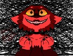 agony angry anthro cheek_tuft claws clothed clothing facial_tuft female frustrated fur jewelry lipstick makeup markings necklace paws red_body red_fur simple_background smile smiling_at_viewer triggered tuft yellow_eyes sosu-the-blue-wolf bellsosu_(fursona) canid canine canis mammal wolf 2_frame_animation animated colored digital_media_(artwork) low_res short_playtime