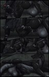 animal_genitalia animal_penis balls big_balls big_penis black_balls black_body black_border black_cum black_fur black_penis bodily_fluids border canine_genitalia canine_penis claws cock_transformation colored_cum cum duo erection feral fur genital_fluids genitals herm intersex intersex/male machine male paws penis simple_background tail transformation unusual_bodily_fluids unusual_cum unusual_genital_fluids hellezra kash_(4wrz) canid canine canis mammal robot robot_feral wolf absurd_res comic hi_res