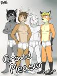 3:4 anthro antlers barefoot briefs briefs_only bulge canid canine casey_ramser clothed clothing comic cover cover_art cover_page deer english_text feet footwear fox fuze group hair hi_res horn lagomorph leporid male mammal mark_(texnatsu) pose procyonid rabbit raccoon rick_(texnatsu) shoes teeth texnatsu text tighty_whities tim_(texnatsu) topless underwear underwear_only white_briefs white_clothing white_footwear white_shoes white_underwear