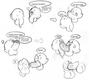 alternate_species anus balls big_penis bodily_fluids butt condom cum duo erection genital_fluids genitals huge_penis hyper hyper_genitalia hyper_penis male male/male not_furry nude open_mouth penis puffy_anus sex sexual_barrier_device tongue tongue_out foxnoctom mario_bros nintendo boo_(mario) ghost spirit monochrome