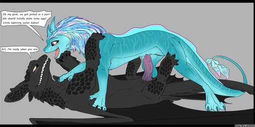 3_toes black_body blue_body blue_hair blush claws dialogue duo feet female feral genitals green_eyes hair hindpaw impregnation_request male male/female multi_nipple multicolored_body multicolored_hair nipples open_mouth paws penis pink_hair purple_eyes purple_hair tail teeth text toe_claws toes tongue two_tone_body vulva white_hair backlash91 conditional_dnp asian_mythology disney dreamworks east_asian_mythology european_mythology how_to_train_your_dragon mythology raya_and_the_last_dragon sisu_(ratld) toothless aquatic aquatic_dragon dragon eastern_dragon fury_(httyd) mythological_creature mythological_scalie night_fury scalie western_dragon 2021 crossover digital_media_(artwork) english_text hi_res