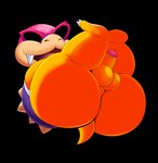 anthro backsack balls big_butt butt eyewear genitals glasses legs_up male nude penis presenting presenting_hindquarters shell short_stack short_tail solo spikes tail tepigfan101 mario_bros nintendo koopaling roy_koopa koopa scalie absurd_res hi_res