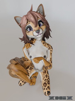 anthro breasts facial_piercing female hair leopard_spots lip_piercing nipple_piercing nipples nose_piercing piercing ring_piercing solo spots xnix felid leopard mammal pantherine 3:4 3d_(artwork) digital_media_(artwork) hi_res