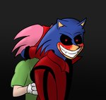 1980s_theme anthro clothing duo female horror_(theme) jacket male parody topwear reachahighernoon creepypasta michael_jackson michael_jackson's_thriller sega sonic.exe_(creepypasta) sonic_the_hedgehog_(series) amy_rose michael_jackson_(character) sonic_the_hedgehog eulipotyphlan hedgehog mammal crossover hi_res