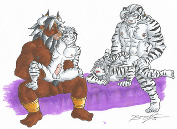 5_fingers 5_toes age_difference anal anal_penetration anklet anthro anthro_on_anthro anthro_penetrated anthro_penetrating anthro_penetrating_anthro arm_around_neck balls beard black_body black_fur black_penis brown_balls brown_body brown_fur erection eyewear facial_hair facial_piercing father_dom_son_sub father_penetrating_son feet femboy fingers foursome from_behind_position fur genitals glasses group group_sex hair hand_on_head harem horn jewelry larger_male looking_pleasured male male/male male_penetrated male_penetrating male_penetrating_male muscular muscular_anthro muscular_male nipples nose_piercing older_male on_bottom on_top orgy parallel_sex penetration penile penile_penetration penis penis_in_ass piercing pink_nose pink_penis ponytail purple_bedding red_eyes reverse_cowgirl_position septum_piercing sex simple_background size_difference smaller_male smaller_penetrated striped_body striped_fur stripes toes white_background white_balls white_body white_fur yellow_eyes younger_male younger_penetrated foxfurries european_mythology greek_mythology mythology meanbeard bovid bovine cattle deity felid mammal minotaur pantherine tiger 2014 signature story story_at_source story_in_description traditional_media_(artwork) brother_(lore) brothers_(lore) father_(lore) father_and_child_(lore) father_and_son_(lore) incest_(lore) parent_(lore) parent_and_child_(lore) parent_and_son_(lore) sibling_(lore) son_(lore)
