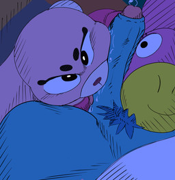age_difference anthro black_eyes blue_body blue_fur bodily_fluids clothing duo female fur genital_fluids genitals inside licking loli long_ears looking_at_viewer looking_up male male/female oral pajamas penile penis penis_lick pink_body pink_clothing pink_ears pink_fur pink_nose pink_pajamas pink_topwear plushie precum pubes saliva saliva_on_penis scut_tail sex shirt short_tail size_difference sleep_sex sleeping t-shirt tail three-quarter_view tongue tongue_out topwear under_covers white_clothing white_shirt white_t-shirt white_tail white_topwear young young_anthro young_female young_male young_on_young fembo cartoon_network the_amazing_world_of_gumball anais_watterson daisy_the_donkey gumball_watterson domestic_cat felid feline felis lagomorph leporid mammal rabbit 2025 absurd_res digital_drawing_(artwork) digital_media_(artwork) hi_res brother_(lore) brother_and_sister_(lore) incest_(lore) sibling_(lore) sister_(lore)