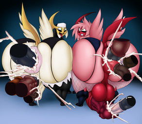 ahegao anal anal_penetration andromorph animal_genitalia animal_penis anus bedroom_eyes big_anus big_butt big_penis big_vulva bodily_fluids butt clothing costume cum cum_in_ass cum_in_vagina cum_inside devil_costume duo equine_genitalia equine_penis eyaculation female female_penetrated femboy feral feral_penetrated fishnet_stockings garter_straps genital_fluids genitals green_eyes gynomorph huge_anus huge_butt huge_penis hyper hyper_anus hyper_butt hyper_genitalia hyper_penis hyper_vulva intersex lingerie looking_pleasured male male_penetrated narrowed_eyes nun nun_outfit penetration penile penile_penetration penis penis_in_ass penis_in_penis penis_in_vagina prostitution puffy_anus rear_view seductive side_by_side slutty_face triple_penetration urethral urethral_penetration vaginal vaginal_penetration vulva wings nightmare-arts nintendo pokemon moonlight_(hornyabsol) rust_(hornyabsol) absol demon generation_3_pokemon pokemon_(species) hi_res