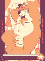 2022 ambiguous_gender ambiguous_on_anthro animated anthro balls bear belly blush bodily_fluids clothing conditional_dnp cum cum_meter cumshot digital_media_(artwork) disembodied_hand duo ejaculation erection five_nights_at_freddy's five_nights_at_freddy's:_security_breach fur genital_fluids genitals glamrock_freddy handjob hat headgear headwear hi_res humanoid_genitalia humanoid_hands humanoid_penis long_playtime looking_at_viewer mabit male male/ambiguous male_penetrating mammal monochrome moobs navel nude orgasm overweight overweight_anthro overweight_male penetration penile penis pixel_(artwork) pixel_animation scottgames sex smile solo_focus sound steel_wool_studios sweat webm