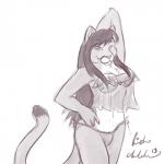 2013 arm_behind_head breasts bulge cat_named_fish cougar dickgirl feline hair intersex ivy_mashika lingerie looking_at_viewer mammal plain_background sketch solo
Rating: Safe
Score: 3
User: Amaya_Fyreheart
Date: September 29, 2013