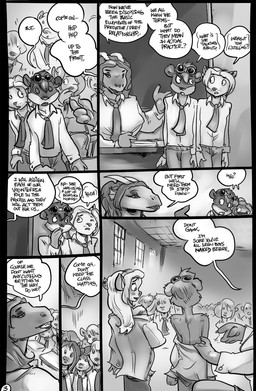 age_difference anthro back_groove bare_shoulders black_border book border bottomwear breasts classroom clothing collared_shirt desk dialogue dress_shirt eyewear female furniture goggles group half-closed_eyes horn inside larger_anthro larger_female male mature_anthro mature_female narrowed_eyes older_female one_eye_closed overweight overweight_anthro overweight_female pants school shirt size_difference smaller_anthro smaller_female smaller_male speech_bubble student table teacher text topwear undressing window young younger_female younger_male mamabliss mythology domestic_cat dragon felid feline felis mammal mustelid mythological_creature mythological_scalie otter scalie comic digital_media_(artwork) english_text greyscale hi_res monochrome multiple_scenes