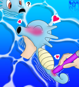 affectionate aroused being_watched bestiality blush caressing caressing_face clitoral clitoris dildo disembodied_hand female feral genitals group heart_symbol human_on_feral humanoid_hands interspecies looking_at_another love mostly_offscreen_character sex_toy swimming_pool vaginal vibrator vulva water water_ripple pricklypastor_(artist) nintendo pokemon aquatic fish generation_1_pokemon horsea human mammal pokemon_(species) seahorse syngnathid syngnathiform 2025 digital_drawing_(artwork) digital_media_(artwork) hi_res signature