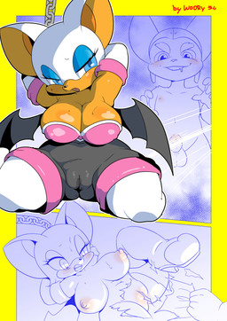anthro big_breasts blush bodily_fluids bound breasts chain chained_arms cleavage clothed clothing cum cum_in_vagina cum_inside duo eyeshadow female french_kissing genital_fluids genitals kemono kissing looking_at_another looking_pleasured makeup male male/female nipples rape_face spread_legs spreading tearing_clothing torn_clothing vulva woory ratchet_and_clank sega sonic_the_hedgehog_(series) sony_corporation sony_interactive_entertainment ratchet_(ratchet_and_clank) rouge_the_bat lombax mammal absurd_res censored comic crossover hi_res