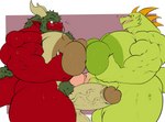 anthro balls biceps big_muscles big_nipples big_pecs deltoids duo eyewear genitals glans glasses green_balls green_body green_eyes green_hair green_nipples green_penis green_scales hair head_crest horn huge_muscles huge_nipples huge_pecs humanoid_genitalia humanoid_penis hyper hyper_nipples male male/male multicolored_penis muscular muscular_anthro muscular_male nipples nipples_touching pecs penis pink_glans pink_penis pubes red_body red_scales scales tail two_tone_penis vein veiny_penis yellow_sclera masterelrest asian_mythology east_asian_mythology mythology ahnik_(character) quazy dragon eastern_dragon lizard mythological_creature mythological_scalie reptile scalie hi_res