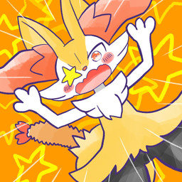 ambiguous_anthro ambiguous_gender anthro biped blush blush_stickers food front_view looking_at_viewer object_in_tail open_mouth open_smile shrimp_(food) simple_background smile solo star_oculama tail annyui0611 nintendo pokemon braixen canid generation_6_pokemon mammal pokemon_(species) 1:1 2025 digital_drawing_(artwork) digital_media_(artwork) hi_res japanese_description portrait three-quarter_portrait translated_description