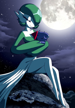 2014 ambiguous_gender cloud crovirus espurr eyes_closed female gardevoir green_hair hair hug moon night nintendo outside pokémon shadow sitting sky sleeping stars video_games
Rating: Safe
Score: 2
User: Finchmaster
Date: April 22, 2014