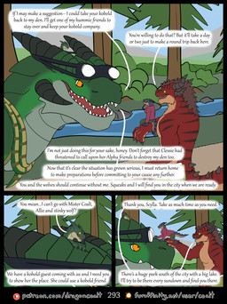 anthro black_horn black_spikes black_stripes blue_body bottomwear brown_hair carrying_another climbing_on clothing dialogue eyelashes eyewear eyewear_on_head female feral forest fur furaffinity_logo furgonomic_eyewear furgonomics goggles goggles_on_head green_body green_bottomwear green_clothing green_eyes green_scales group hair hand_on_hand horn larger_feral male multi_horn on_arm on_head on_nose open_mouth orange_eyes outside page_number patreon_logo plant red_body red_fur river rock scales scarf sharp_teeth sitting size_difference sky smaller_anthro smile speech_bubble spiked_tail spikes spikes_(anatomy) stripes tail tan_body tan_fur teeth text thanking tree yellow_eyes rimentus european_mythology furaffinity mythology patreon coalt gemm_(rimentus) scylla_(rimentus) squeaks_(rimentus) dragon furred_dragon furred_scalie kobold mythological_creature mythological_scalie scalie western_dragon wingless_dragon comic english_text hi_res url
