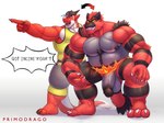 anthro belly body_swap duo genitals humanoid_genitalia humanoid_penis male male/male musclegut muscular nipples pecs penis trainer primodrago mythology nintendo pokemon roar_(primodrago) domestic_cat dragon felid feline felis generation_7_pokemon incineroar mammal mythological_creature mythological_scalie pokemon_(species) scalie 4:3