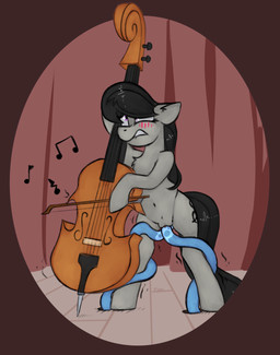 anal anal_penetration blush bowed_string_instrument cello double_penetration female feral hair musical_instrument penetration solo string_instrument tentacles vaginal vaginal_penetration marsminer friendship_is_magic hasbro my_little_pony octavia_(mlp) equid equine horse mammal pony 2017 hi_res