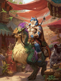 ambiguous_gender anthro beak biped bridle claws clothed clothed_ambiguous clothed_anthro clothed_male clothing day feathers feet feral fingers fur group horn male melee_weapon outside polearm reins sitting spear standing tail toes weapon wings alsares capcom monster_hunter wolfdale_(wolfdale1997) bird_wyvern canid canine canis mammal seikret wolf 2026 digital_drawing_(artwork) digital_media_(artwork) hi_res