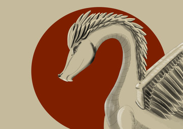 feathered_crest feathered_wings feathers female feral head_crest long_neck long_snout pupils red_background scales side_view simple_background slit_pupils snout solo standing wings fluxfoxart mythology dragon feathered_dragon feathered_scalie mythological_creature mythological_scalie scalie absurd_res digital_media_(artwork) hi_res shaded sketch