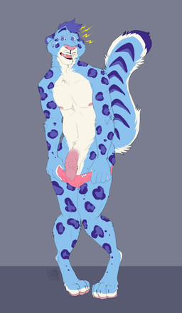 anthro athletic athletic_anthro athletic_male balls barbed_humanoid_penis clothed clothing countershade_balls countershade_crotch countershade_face countershade_genitalia countershade_tail countershade_torso countershading embarrassed front_view fur genitals half-erect humanoid_genitalia humanoid_penis hybrid_genitalia hybrid_penis looking_at_viewer male male_anthro markings nipples open_mouth partially_clothed partially_clothed_anthro partially_clothed_male penile_spines penis simple_background solo spots spotted_body spotted_fur standing surprised tail teeth tongue underwear underwear_down chubchow meru_(meru) felid mammal pantherine snow_leopard 2018 absurd_res hi_res