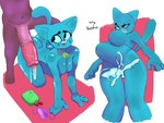 3_toes 4_fingers abdominal_bulge all_fours animal_genitalia animal_penis anthro anthro_on_anthro anthro_penetrated anthro_penetrating anthro_penetrating_anthro bell bell_collar big_breasts big_butt big_penis black_eyes blue_sclera bodily_fluids breasts butt clenched_teeth collar collar_only cum cum_from_pussy cum_in_pussy cum_inside cum_splatter duo equine_genitalia equine_penis erection faceless_anthro faceless_character faceless_male feet female female_penetrated fingers fur genital_fluids genitals huge_penis interspecies lube lube_bottle male male/female male_penetrating male_penetrating_female nude open_mouth penetration penis pink_penis precum purple_body purple_fur red_collar red_nose red_penis sex smile standing teeth thick_penis thick_thighs tight_fit toes whiskers bashio cartoon_network the_amazing_world_of_gumball nicole_watterson domestic_cat felid feline felis mammal 2025 4:3 absurd_res hi_res