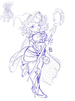 bedroom_eyes bimbofication bottomwear cape clothing cursed_object equipment female fin footwear gameplay_mechanics hat headgear headwear heart_symbol high_heels hotpants implied_transformation lips magic_user narrowed_eyes seductive shoes shorts simple_face staff tail tail_fin thick_lips tight_clothing transformation wide_hips wizard_hat inkdoll dungeons_and_dragons hasbro wizards_of_the_coast amphibian axolotl marine mole_salamander salamander sketch