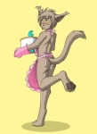 4_toes anthro apron apron_only bangs barefoot basitin biped black_eyebrows blush brown_body brown_fur brown_pawpads butt cake canid canine clothed clothing conditional_dnp dark_eyebrows dessert digital_media_(artwork) digitigrade embarrassed eyebrow_through_hair eyebrows feet femboy food frilly frilly_apron frilly_clothing fur grey_hair hair handwear holding_cake holding_food holding_object keith_keiser looking_at_viewer looking_back male mammal monotone_apron monotone_body monotone_butt monotone_clothing monotone_face monotone_fur monotone_hair monotone_handwear monotone_oven_mitts monotone_tail mostly_nude no_sclera number oven_mitts pawpads paws pink_apron pink_clothing pink_handwear pink_oven_mitts short_hair simple_background small_eyes solo tail tan_body tan_butt tan_ears tan_face tan_fur tan_hair tan_nose tan_paws tan_tail teasing thin_eyebrows toes tom_fischbach translucent translucent_hair twokinds yellow_background yellow_eyes