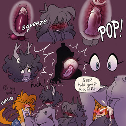 ahegao anthro anthro_on_anthro anthro_penetrated anthro_penetrating anthro_penetrating_anthro areola arm_grab black_areola black_body black_fur black_nipples bodily_fluids breasts brown_hair brown_nose cervical_contact chair_position clothed clothed_anthro clothed_male clothing cum cum_in_uterus cum_in_vagina cum_inflation cum_inside cum_overflow dialogue ejaculation excessive_cum excessive_genital_fluids eyes_closed female female_anthro female_penetrated from_behind_position fully_clothed fully_clothed_anthro fully_clothed_male fur genital_fluids genitals glans grey_body grey_fur grey_hair group hair heart_eyes heart_symbol inflated_belly inflation internal internal_vaginal knot knotted_penis knotting looking_pleasured male male/female male_anthro male_penetrating male_penetrating_female nipples nude nude_anthro nude_female nude_male orange_body orange_eyes orange_fur penetration penile penile_penetration penis penis_in_vagina sex shadow_face side_view silhouette size_difference speech_bubble sweat tail tail_motion tailwag text trio uterus vaginal vaginal_penetration voyeur river-zombie kira_(river-zombie) canid canine felid feline mammal 1:1 english_text hi_res