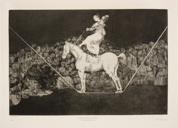 ambiguous_gender audience clothed clothing crowd female feral group hooves quadruped reins riding saddle sitting snout standing tail francisco_goya equid equine horse human mammal 1877 19th_century ancient_art formal_art hi_res sketch traditional_media_(artwork)