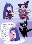 alternative_fashion anthro arthropod_webbing beverage bound cake dessert duo female female/female flirting food goth gothic_lolita imminent_sex j-fashion lolita_(fashion) multi_arm multi_limb profanity spider_web style_emulation tea text web_bondage phishcaek panty_and_stocking_with_garterbelt undertale undertale_(series) muffet stocking_anarchy arachnid arthropod human mammal spider 2021 crossover english_text hi_res