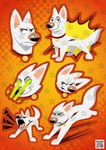 anthro collar emotional explosion feral hero laser laser_eyes lightning_bolt male motion_lines qr_code solo sticker superdog superhero superpower superpowers walk-w-igny bolt_(film) disney bolt_(bolt) canid canine canis domestic_dog mammal hi_res lineless