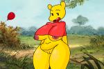 anthro big_breasts breasts crossgender female huge_breasts solo detnox disney winnie_the_pooh_(franchise) pooh_bear bear mammal 3:2