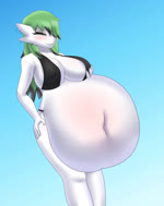 abdominal_bulge after_vore alternative_fashion ambiguous_gender ambiguous_prey belly big_belly big_breasts bikini blue_background blush breast_expansion breasts butt butt_expansion cleavage clothed clothing curvy_figure death deep_navel digestion duo ear_piercing ear_ring expansion eyelashes eyeliner eyes_closed female female_focus female_pred goth green_hair hair hair_over_eye hand_on_hip hip_expansion holding_breast huge_breasts humanoid_pred long_hair makeup midriff multicolored_hair navel nipple_outline not_furry obese one_eye_obstructed open_mouth open_smile oral_vore overweight overweight_female piercing rapid_digestion red_eyes ring_piercing same_size_vore simple_background skimpy smile soft_vore solo_focus standing struggling swimwear thick_thighs thigh_expansion two-piece_swimsuit two_tone_hair voluptuous vore weight_gain white_body white_skin wide_hips drpolice nintendo pokemon fan_character gale_(drpolice) gardevoir generation_3_pokemon humanoid mammal pokemon_(species) 2d_animation animated hi_res long_playtime motion_tweening no_sound story story_in_description webm