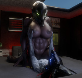 anthro anthro_on_bottom anthro_penetrating_female arm_feathers arm_tuft armor barely_visible_genitalia barely_visible_penis barely_visible_vulva bed big_breasts blue_eyes breast_play breasts clitoral_hood cowgirl_position duo faceless_anthro faceless_character faceless_female faceless_male feather_hair feathered_crest feathers female female_on_anthro female_on_top female_penetrated from_front_position furniture genitals glowing glowing_eyes green_eyes grey_body grey_scales hand_on_breast head_crest headgear headgear_only helmet helmet_only inside interspecies larger_female larger_penetrated lying male male/female male_anthro male_on_bottom male_penetrating male_penetrating_female nipples non-mammal_breasts non-mammal_nipples nude on_back on_bed on_bottom on_top penetration penile penile_penetration penis penis_in_vagina pseudo_hair red_body red_feathers scales sex size_difference smaller_anthro smaller_male tuft vaginal vaginal_penetration vulva synca pickle_juice_(modeler) halo_(series) microsoft xbox_game_studios blackwatch alien avian kig-yar sangheili scalie t'vaoan 3d_(artwork) colored digital_media_(artwork) hi_res