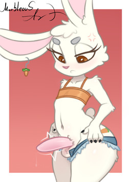4_fingers accessory animal_genitalia animal_penis annoyed anthro arm_tuft aroused aroused_male balls balls_blush belly belly_blush big_ears big_penis big_penis_problems black_claws blue_bottomwear blue_clothing blue_shorts blush bodily_fluids body_blush bottomwear bottomwear_around_legs bottomwear_down bottomwear_pull carrot cheek_tuft claws clothed clothing clothing_around_legs clothing_pull curvy_figure dressing dressing_self dripping ear_tuft ears_down elbow_tuft erection eyebrows eyelashes facial_tuft femboy fingers fluffy fluffy_balls fluffy_tail food fringe_clothing fringe_trim front_view fur fur_markings genital_fluids genitals girthy glistening glistening_bodily_fluids glistening_body glistening_clothing glistening_eyelids glistening_eyes glistening_genital_fluids glistening_genitalia glistening_legs glistening_nose glistening_penis glistening_precum glistening_thighs green_accessory green_markings grey_eyebrows head_fluff head_tuft huge_thighs jewelry lagomorph_genitalia lagomorph_penis leaking_precum leg_markings leg_tuft long_ears long_eyelashes long_penis male markings mostly_nude mostly_nude_anthro mostly_nude_male navel orange_accessory orange_clothing orange_eyes orange_markings orange_topwear pecs penis pink_inner_ear pink_nose pink_penis pivoted_ears plant precum precum_drip precum_string pubes raised_bottomwear raised_clothing red_background shorts shortstack shortstack_male shoulder_tuft simple_background slim slim_anthro slim_male small_eyebrows small_nose small_tail small_waist solo standing tail thick_thighs thigh_blush thigh_markings thigh_tuft tight_bottomwear tight_clothing tight_fit topwear trying_to_put_on_pants tuft vegetable white_balls white_belly white_body white_fur white_legs white_thighs wide_hips conditional_dnp marbleous carrot_cake_(marbleousart) lagomorph leporid mammal rabbit absurd_res hi_res