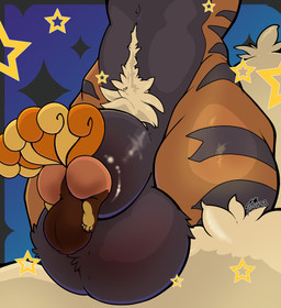 animal_genitalia anthro anthrofied backsack balls big_balls big_butt big_sheath body_hair bubble_butt butt duo extreme_size_difference faceless_anthro faceless_character faceless_male genitals happy_trail huge_balls huge_sheath hyper hyper_balls hyper_genitalia hyper_sheath larger_anthro larger_male male male/male micro navel pokemorph pubes sheath sheath_vore size_difference smaller_anthro smaller_male vore year twinkletwilight nintendo pokemon arcanine generation_1_pokemon pokemon_(species) vulpix 2023 colored dated digital_media_(artwork) hi_res shaded signature