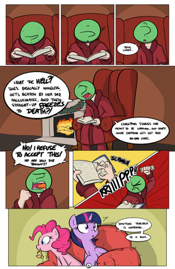 ?_face alert blue_eyes book chair cloak clothed clothing dialogue dirty female fire fireplace food frown furniture group hair happy hat headgear headwear holidays horn humor inside male onomatopoeia open_mouth pink_hair pizza purple_eyes purple_hair rip sad scarf shocked sound_effects surprised text tinsel wide_eyed wings shoutingisfun christmas friendship_is_magic hasbro my_little_pony mythology anon pinkie_pie_(mlp) twilight_sparkle_(mlp) earth_pony equid equine horse human mammal mythological_creature mythological_equine pony unicorn winged_unicorn 2016 absurd_res comic english_text hi_res story