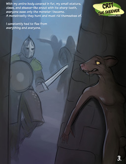animal_genitalia anthro armor balls biped breasts brown_balls brown_body brown_breasts brown_fur brown_sheath fully_sheathed fur genitals group gynomorph gynomorph_anthro headgear helmet hiding holding_melee_weapon holding_object holding_sword holding_weapon intersex intersex_anthro melee_weapon nude_anthro public public_nudity sheath shield sneaking sword weapon whiskers yellow_eyes lizardlars microsoft the_elder_scrolls crit_(lizardlars) skyrim_hold_guard mammal murid murine rat rodent skeever 2026 absurd_res digital_media_(artwork) hi_res