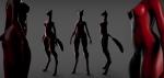 breasts female multiple_poses pose sculpt simple_background solo boobart canid canine fox mammal 3d_(artwork) digital_media_(artwork) hi_res unavailable_at_source unfinished zbrush_(artwork)