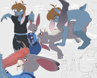 anthro anthro_on_anthro anthro_penetrated anthro_penetrating anthro_penetrating_anthro balls belt big_penis blue_body blue_fur bottomwear breasts brown_hair bulge canon_x_oc clothing duo eyelashes eyewear female female_penetrated foreskin fur genitals glasses grey_body grey_fur groping_from_behind hair humanoid_genitalia humanoid_penis intraspecies long_ears looking_pleasured male male/female male_penetrating male_penetrating_female nipples nude pants penetration penis penis_on_face piledriver_position plap police police_officer police_uniform rectangular_glasses sex shorts side_view text tongue tongue_out uniform vaginal vaginal_penetration vein veiny_penis wide_hips berrypunchz disney zootopia judy_hopps scoped_(bnuuyjournalist) lagomorph leporid mammal rabbit absurd_res hi_res