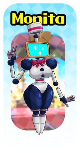 big_breasts bow_tie breasts electronics female floating_hands floating_head machine monitor screen screen_face screencap screencap_background solo thick_thighs diamond_grenadier monita_(nintendoland) humanoid monitor_head robot robot_humanoid absurd_res hi_res