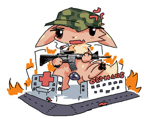 angry animal_genitalia animal_vulva anthro black_pawpads black_vulva blush bored brown_body brown_fur building canine_genitalia canine_vulva car chest_tuft cigarette city city_destruction clothing cross-popping_vein destruction dipstick_tail feet female fire fur genitals gun hat headgear headwear hospital imminent_destruction macro markings military_cap nude open_mouth orphanage outside pawpads paws ranged_weapon rifle road simple_background smoke smoking smoking_cigarette solo stomping tail tail_markings text toes tuft vehicle vulva weapon nofood_nodrinks nintendo pokemon canid canine eevee generation_1_pokemon mammal pokemon_(species) digital_media_(artwork) english_text microsoft_paint_(artwork)