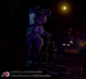 anthro areola bow_tie breasts buckteeth crossgender electric_guitar female fingers genitals guitar hair mtf_crossgender musical_instrument nude plucked_string_instrument solo string_instrument teeth text vulva feversfm cryptiacurves_(modeler) five_nights_at_freddy's fredina's_nightclub scottgames bonfie_(cryptiacurves) bonnie_(fnaf) lagomorph leporid mammal rabbit 2024 3d_(artwork) digital_media_(artwork) hi_res url