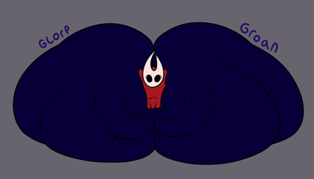 2_horns anthro big_butt blue_body blue_skin breasts butt empty_eyes female female_anthro front_view glorp grey_background groan groaning_butt horn huge_butt huge_thighs hyper hyper_butt hyper_thighs looking_at_viewer mouthless noseless onomatopoeia overweight red_shawl shawl shawl_only simple_background sitting solo sound_effects text thick_thighs white_head white_horn worried_look octoguy hollow_knight_(franchise) team_cherry hornet_(hollow_knight) arthropod insect 2021 7:4 absurd_res digital_drawing_(artwork) digital_media_(artwork) flat_colors hi_res