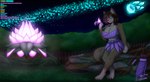 anthro arm_tuft arrow_(weapon) arrows belly bottomwear bow_(weapon) breasts brown_body brown_fur brown_hair cleavage clothed clothing constellation digitigrade facial_markings female floral_clothing flower forest forest_background fur fur_markings giant_flower grass green_eyes hair head_markings log markings nails nature nature_background navel petals plant ponytail quiver_(object) ranged_weapon shattered_moon shoulder_tuft skirt sky solo star tail tail_tuft tan_belly tan_body tan_fur text tree tuft vines weapon wood trinitygodag patreon sada_(trinitygodag) arthropod butterfly canid canine canis insect lepidopteran mammal wolf absurd_res alternate_version_at_paywall digital_drawing_(artwork) digital_media_(artwork) english_text hi_res signature